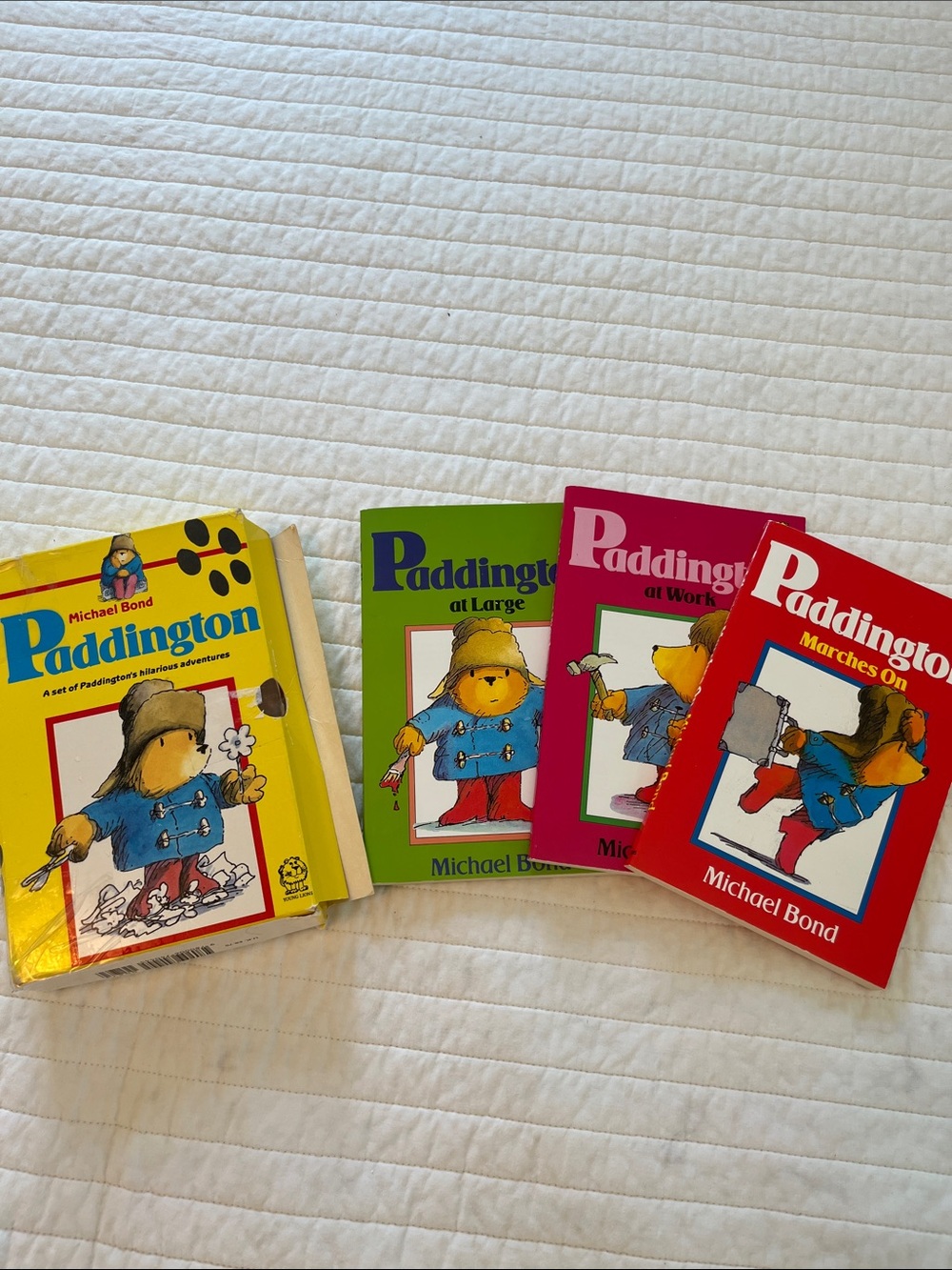 Paddington Classic Kids Book Set - Yellow, Green, Pink, Red Covers